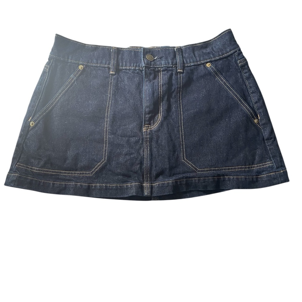 American Eagle Denim Low-Rise A-Line Mini Jean Skirt Size 10R